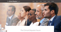 Desktop Screenshot of clinical-disputes-forum.org.uk