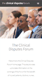 Mobile Screenshot of clinical-disputes-forum.org.uk