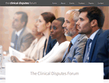 Tablet Screenshot of clinical-disputes-forum.org.uk